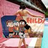 H-Hilda Cartoon Girl Big Microfiber Beach Towels Quick Dry Towel Sand Beach Towels Pool Towel for Travel Swim Pool Yoga