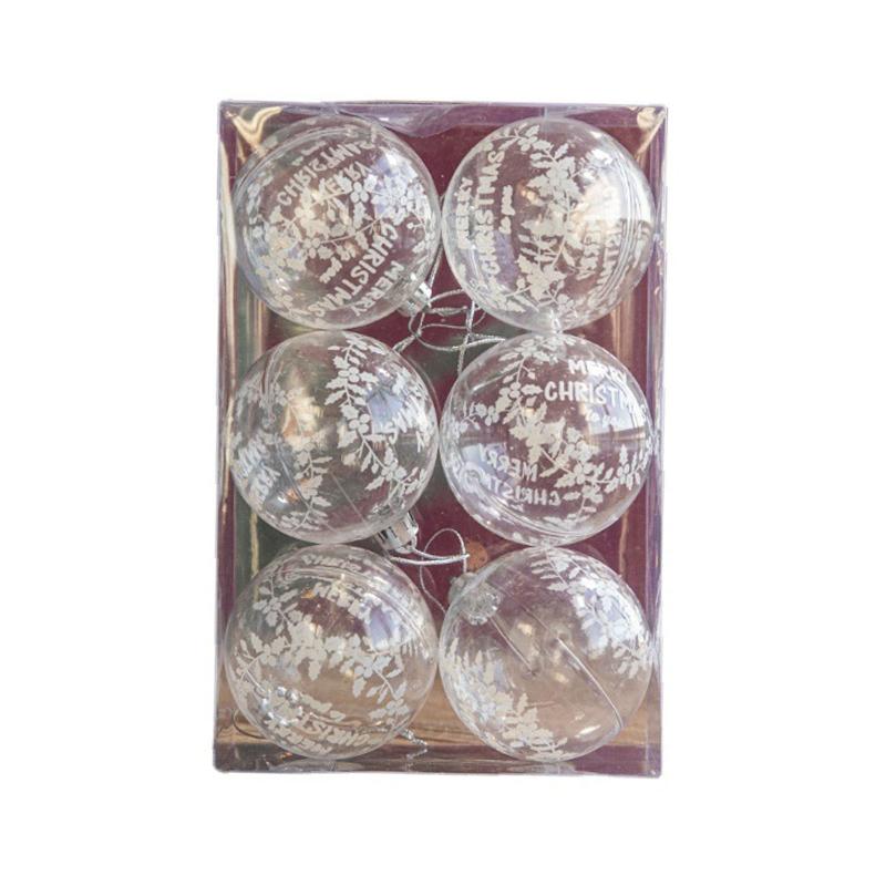 

Christmas Tree Baubles 6pcs/box Decorations Christmas Holiday Festival Home