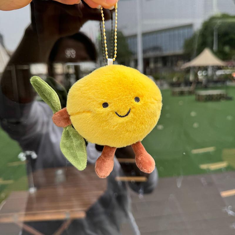 Creative Fun Fruit Plush Doll Home Bedroom Companion Ornaments Cute Doll Pendant Keychain Backpack Decoration Birthday Gift
