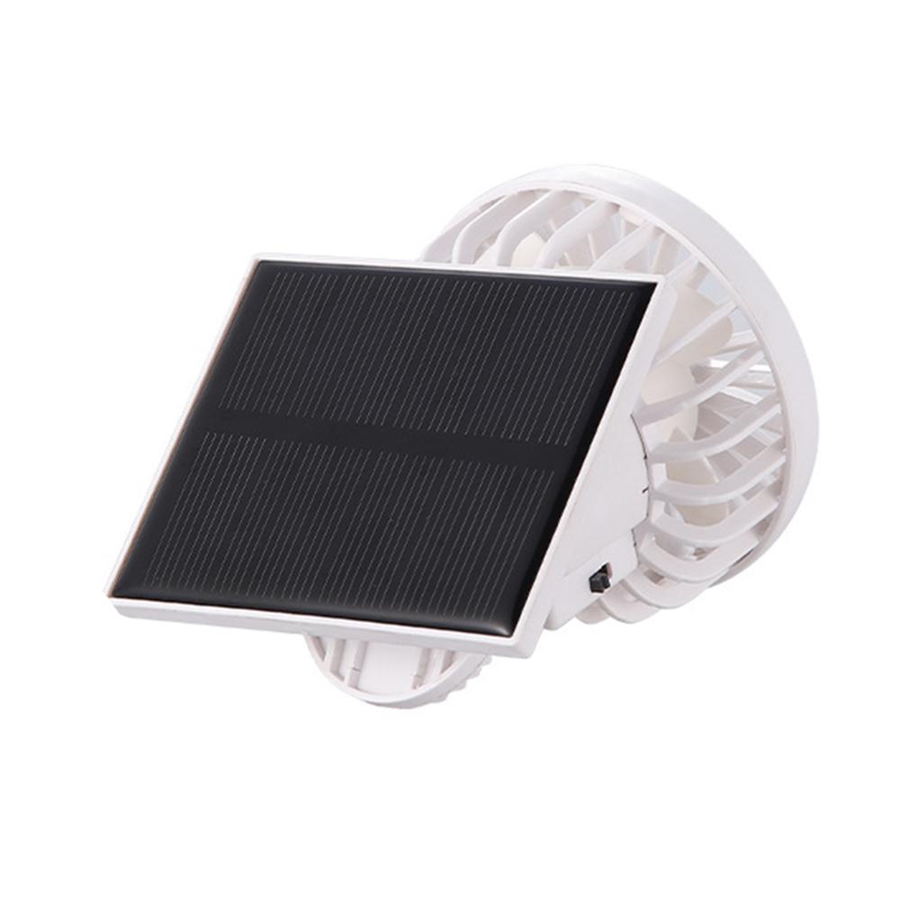 1pc Solar Powered Portable Hand Clip Fan USB Rechargeable Mini Fan Clip On Air Cooling Fan For Summer Outdoor Hiking Camping