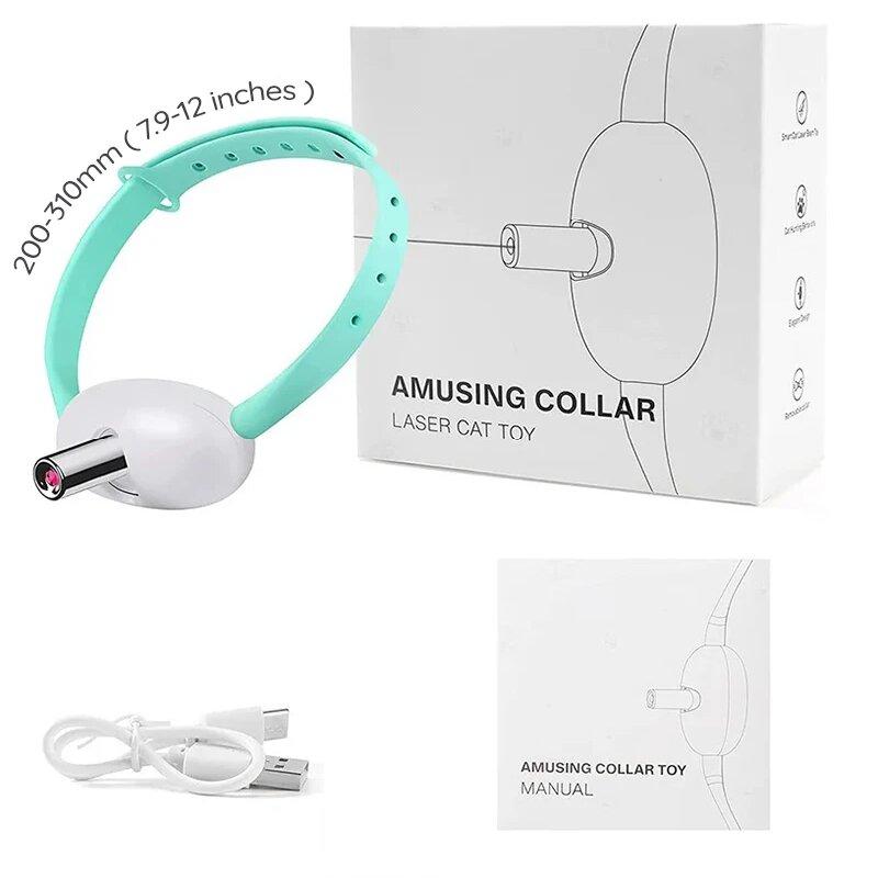 USB Charging Intelligent Laser Collar Automatic Cat Toy Adjustable Size Cat Interactive Entertainment Product