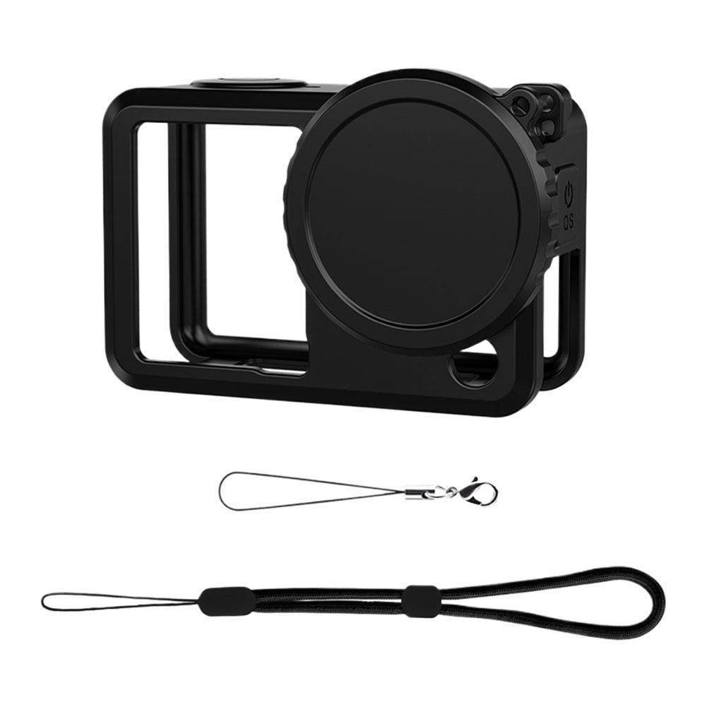 Silicone Protective Case For DJI Action 6 Full Body Cover Lens Cap Anti Loss Rope Silicone Rubber Protector Camera Accessories