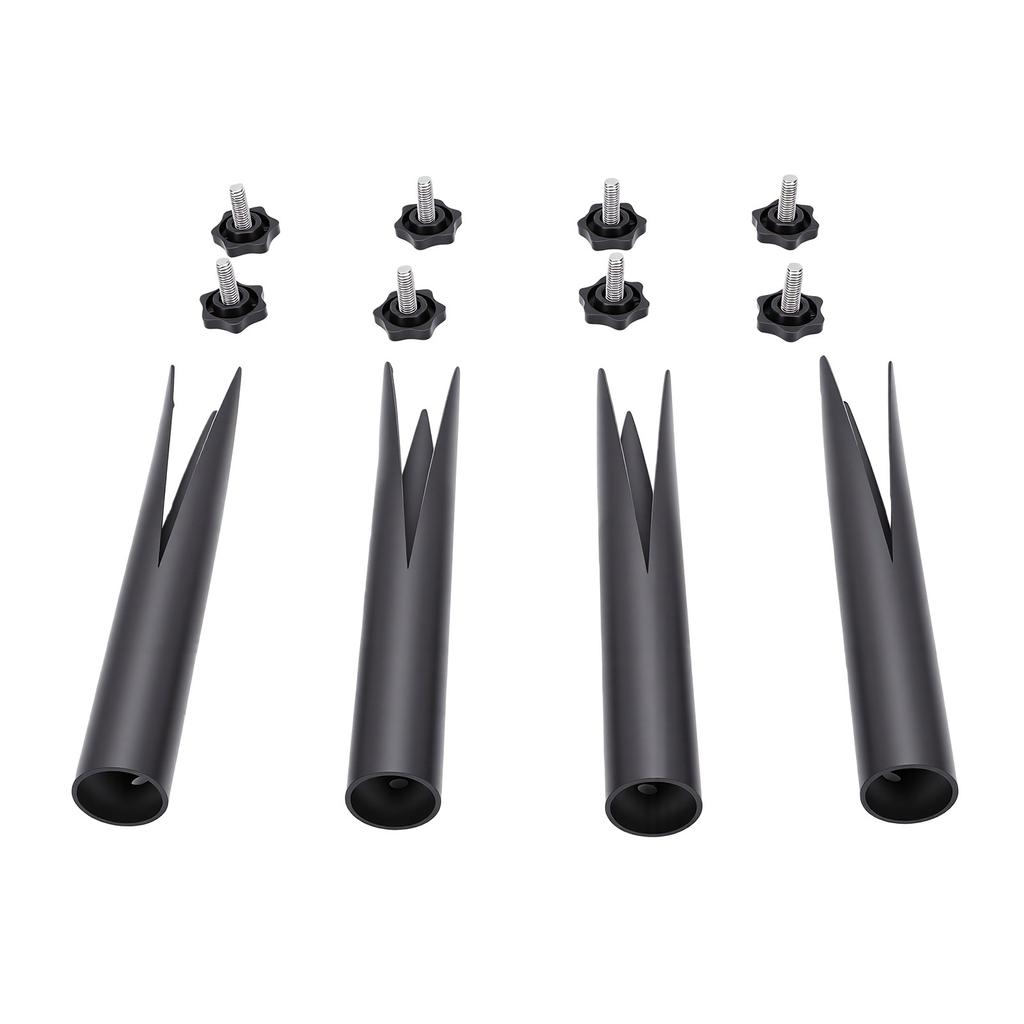 4Pcs Ground Replacement Stake Adjustable Outdoor Torch Stake for 1 2 In to 1 1 4 In Diameter Flagpole Solar Light Garden