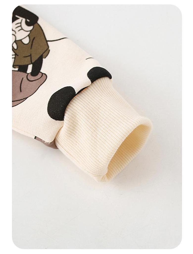 Girls' Cute Long Sleeve Sweatshirt: European & American Style, Autumn/Winter, Round Neck T-Shirt for Small to Medium Children.