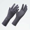 Solid Color Women Sunscreen Gloves Thin Summer Driving Mittens Ice Silk Riding Gloves  Outdoor