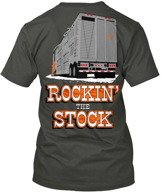 Bull Hauler Rockin' Stock Left Chest T-Shirt Made in the USA Size S to 5XL