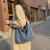 Borsa a Spalla in Denim Borsa a Tracolla di Grande Capacità Borsa Tote da Donna