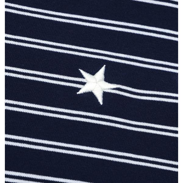 Converse Men woMen STripe Logo Loose FiT T shirT Navy Ucj690 695