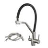 Purification Kitchen Faucet 3-ways Mixer Tap Basin Indoor Outdoor 2 Outlets
