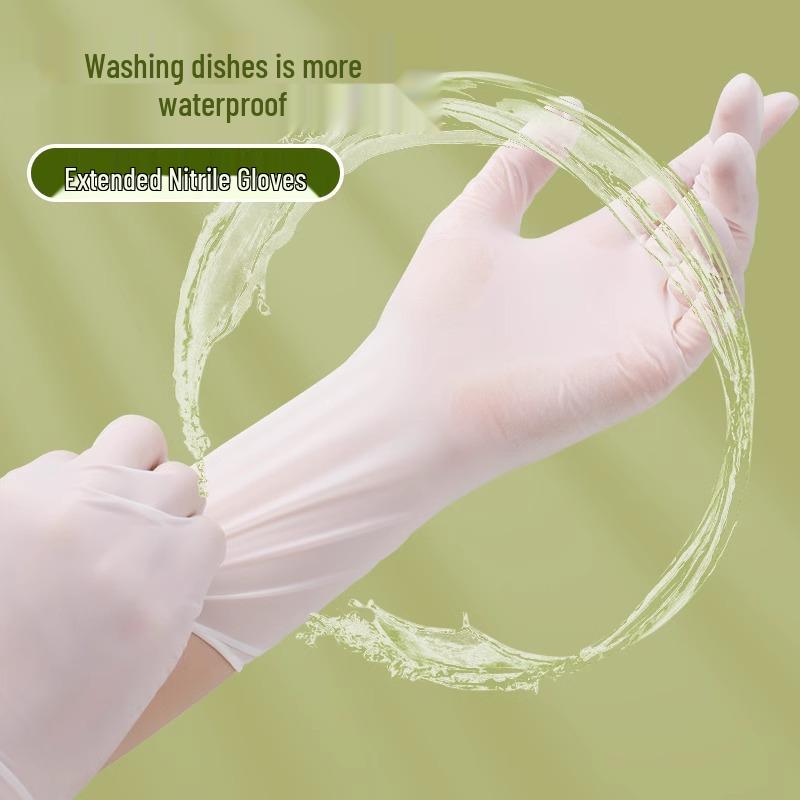 Durable Waterproof Latex Nitrile Cleaning Gloves for Household and Kitchen Tasks