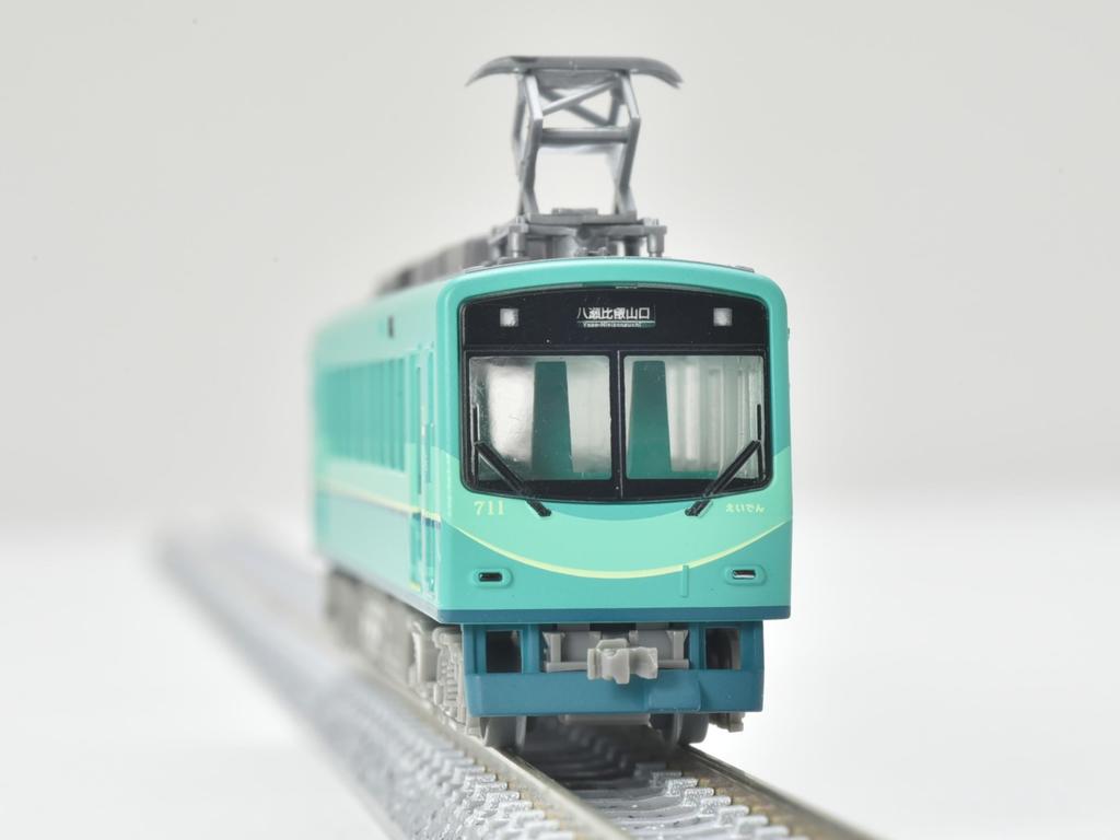 Railway Collection Tetsuro Eizan Railway 700 Series Renewal Car No. 711 Green Diorama Supplies