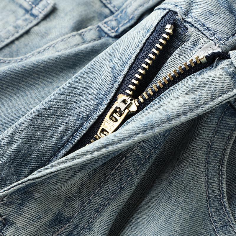 2024 Women's Light Embroidered High-Waisted Slimming Straight-Leg Jeans - Summer Thin Style