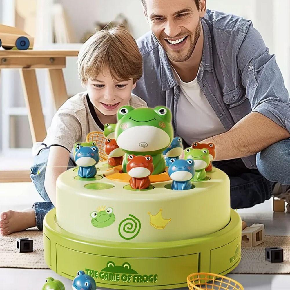 Interactive Training Catching Music Games Electric Music Light Frog Pop Up Game Party Games