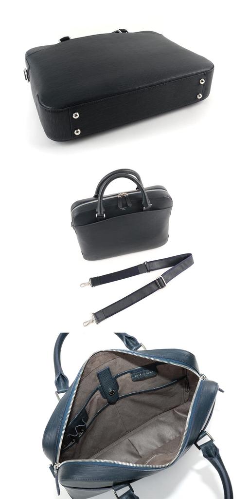 Briefcase Charcoal Gray [Pelle Morvida] CA208-CGY