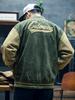 American Suede Baseball Jersey Men'S Loose Trendy Brand Large Size Casual Jacket Boys Winter Cotton Jacket Tide