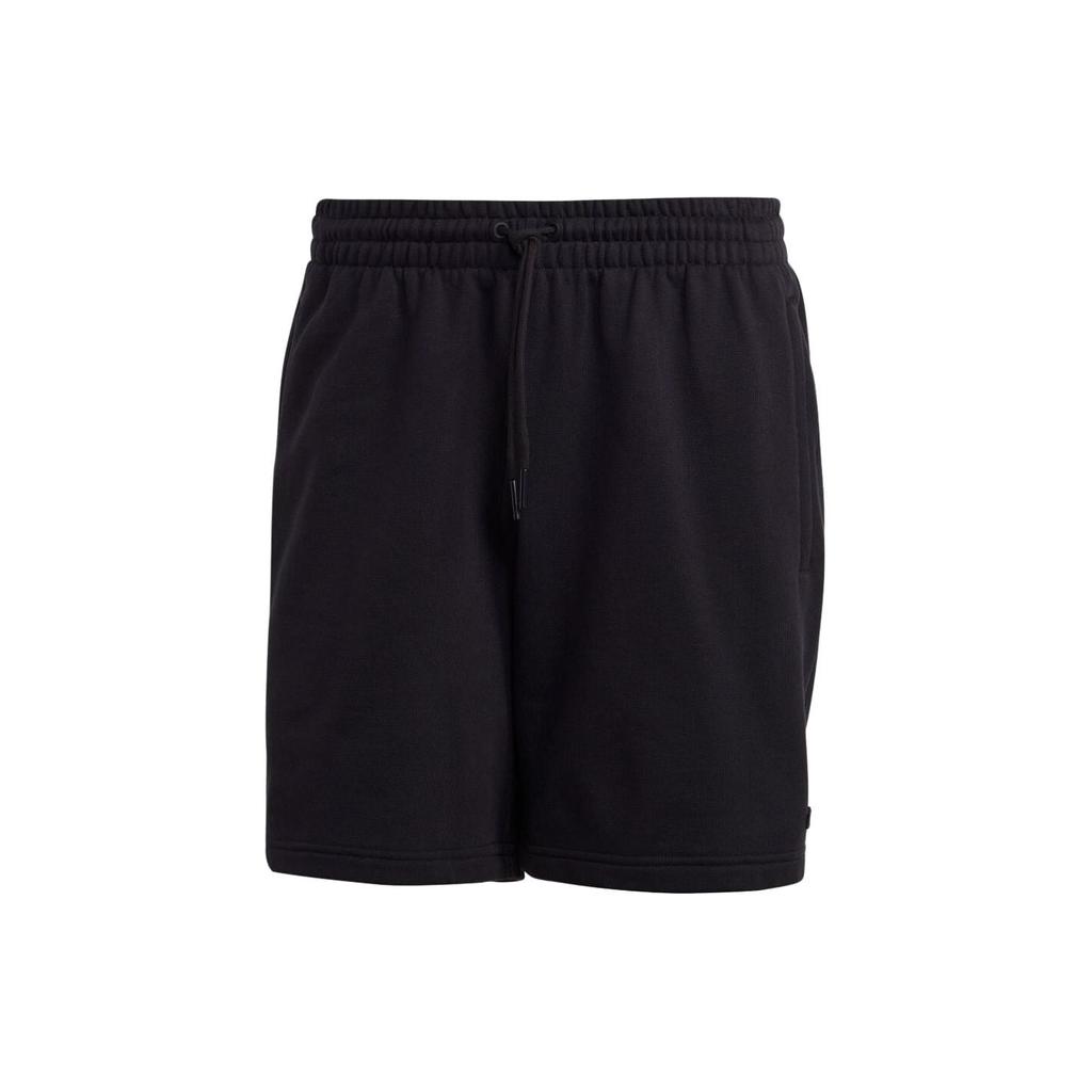 Adidas Pure Color Drawstring Casual Straight Shorts Men Bottoms Black IB2014