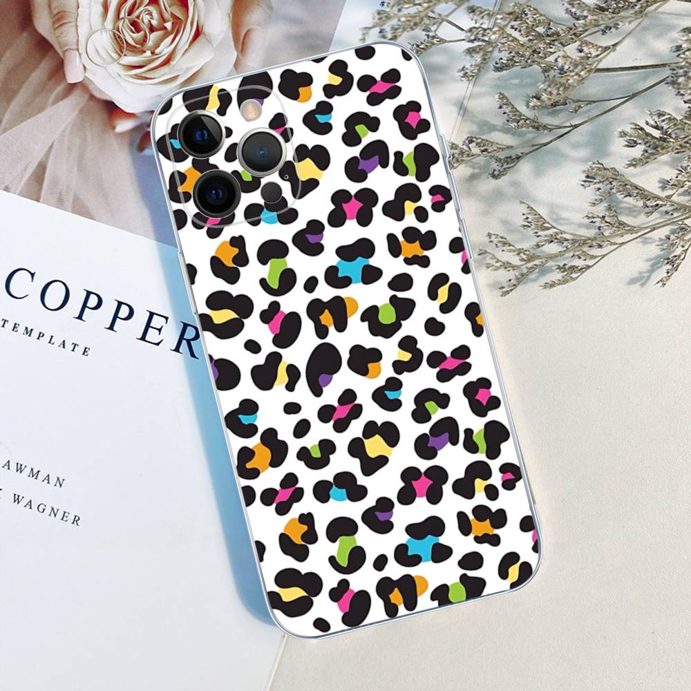 Classic Leopard Cheetah For IPhone 17 16 15 14 13 12 11 Pro Max Plus Transparent Soft TPU Phone Cover