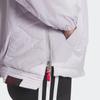 Adidas Originals Miffy Collaboration Series Solid Color Logo Pattern Stand Collar Sports Cotton Jacket Women Jacket Pink White IM1701