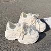 Sports shoes for women in summer 2025 new mesh shoes for women breathable mesh shoes thick soled white shoes