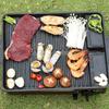 Non-Stick Party Picnic Terrace Beach Charcoal Grill Plate Butane Gas Stove Cooker Barbecue Tray Black Korean Portable BBQ Grill Pan