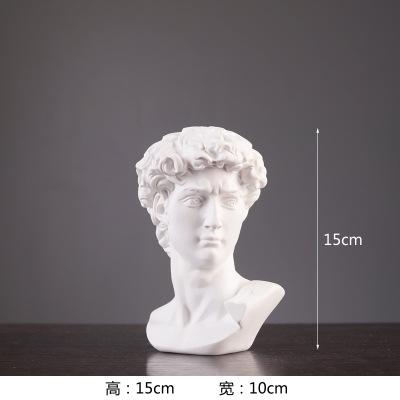 Dropship David Statue Bust Head Sculpture Cheap Red Blue White Resin the David Bust