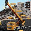1:55 6 Styles Engineering Diecast Crane Excavator Truck Vehicle Construction Alloy+Plastic Inertial Model Toys For Children Boys