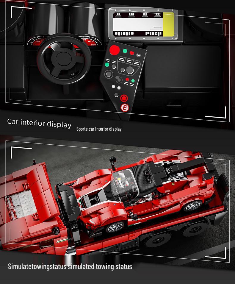 Scania Tractor Head Children's DIY Building Blocks Toy