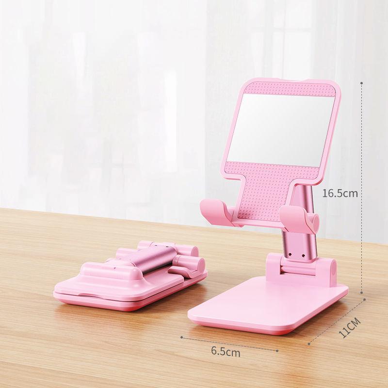 Adjustable Size Mobile Phone Holder Desktop Foldable Tablet Support Stand Desk Bracket Organizer Lightweight to Carry Smartphone Mount Office Supplies