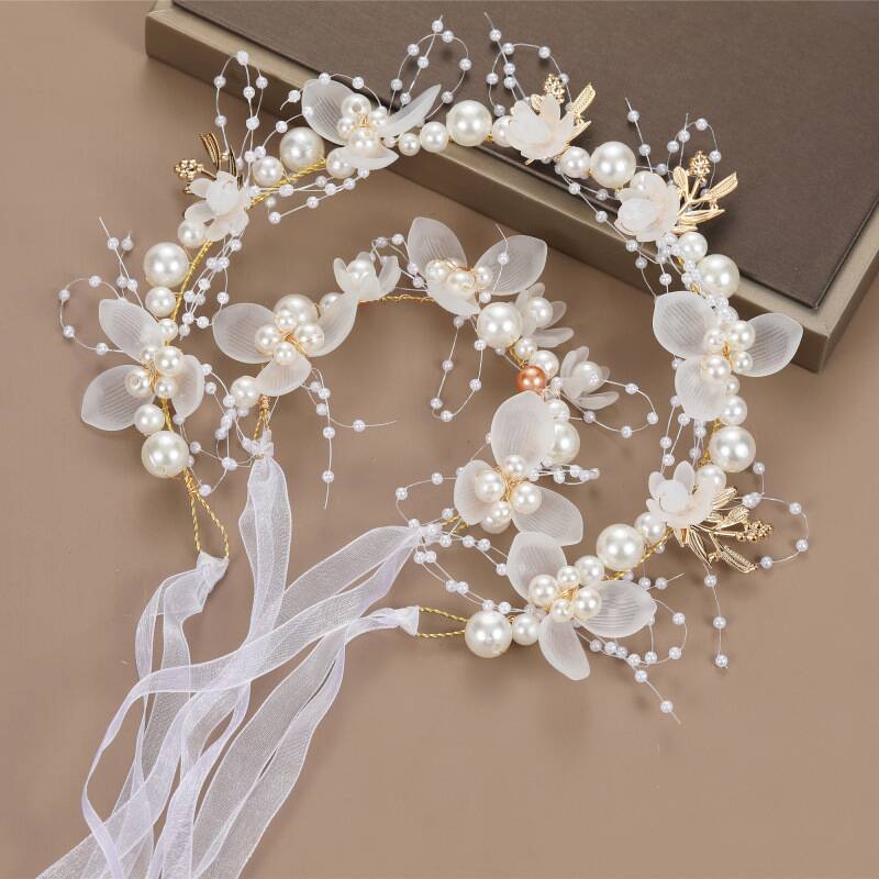 Children's Wreath Headgear Girls' Head Flower Headband Children's Crown Jewelry Korean Version Mori Girl Flower Performance Headband