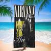 Rock Band A-N-Nirvana Beach Towel Colorful Bath Towels for Girl Microfiber Quick Dry Custom Sand Free Beach Yoga Spa Gym Pool