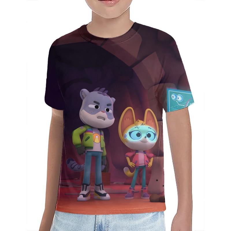 

3D Printing Children T-shirt The Creature Cases Summer Boys/girls Tops Soft New Style Animation Cartoon Print Casual Tees Anime T-shirt summer Tops 110 чёрный