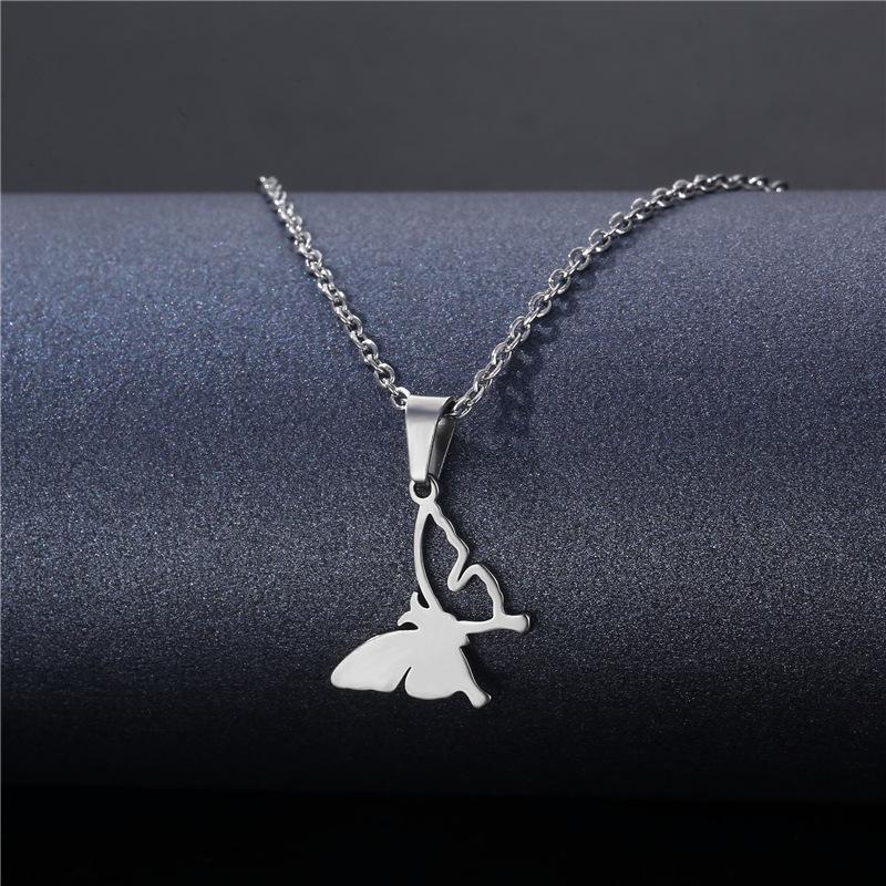 [Neue Titanstahl Kurze Choker Halskette Hip Hop Street Anhänger Kette Für Trendige Mädchen Ausgeh Accessoires]