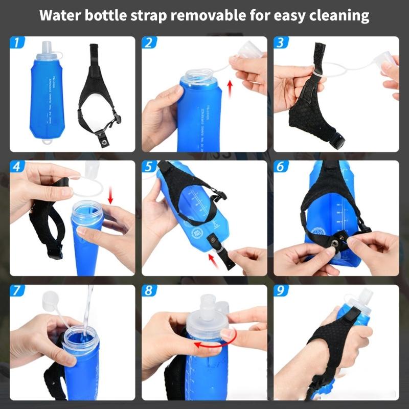 Light Weight Sport Water bottles Carrying Bands Wristband 500ml Outdoor Sports Water Bag for Running Cycling Enduring