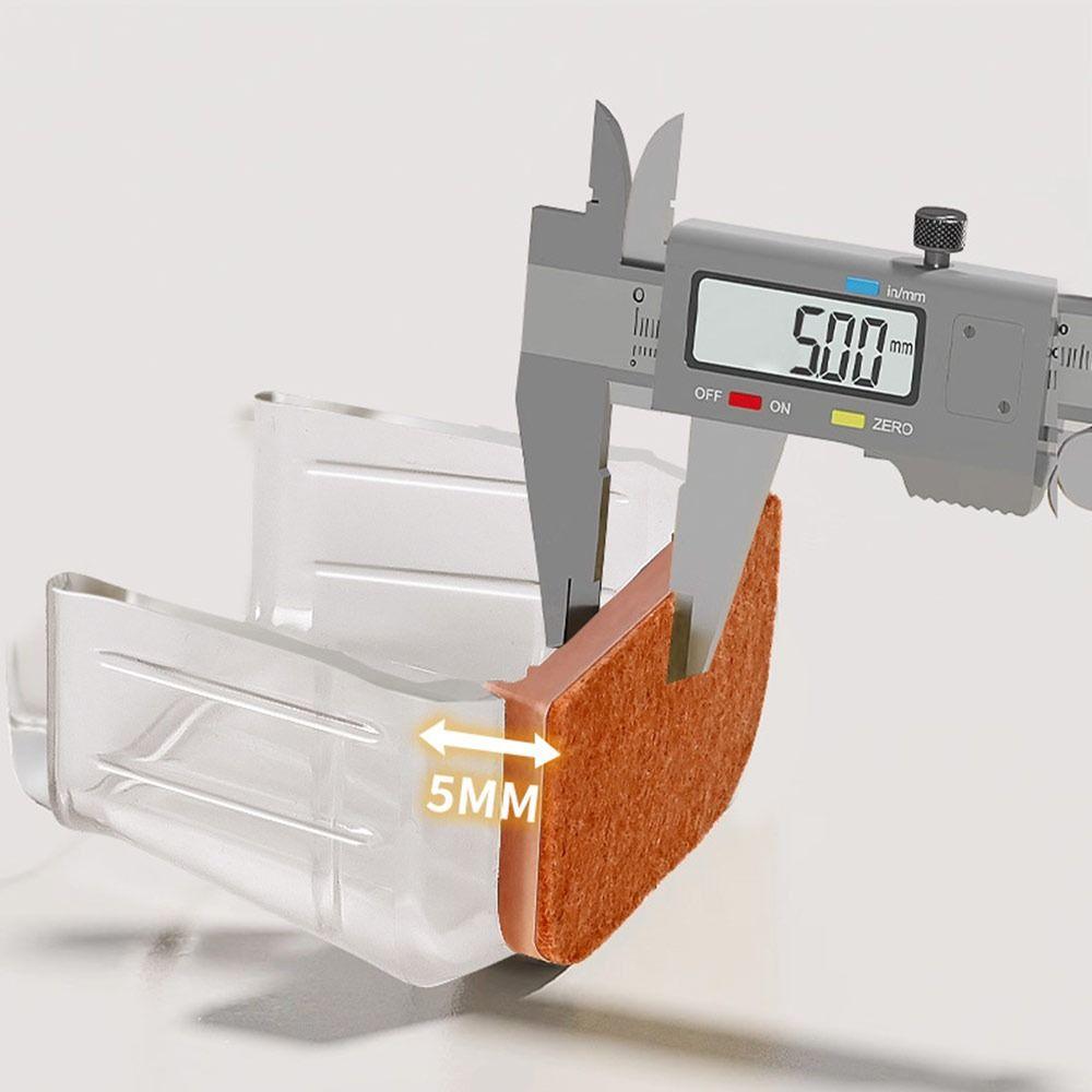 4pcs Noise Prevention Chair Leg Protector Thicked Scratch-proof Leg Cover Silicone  Furniture Pads