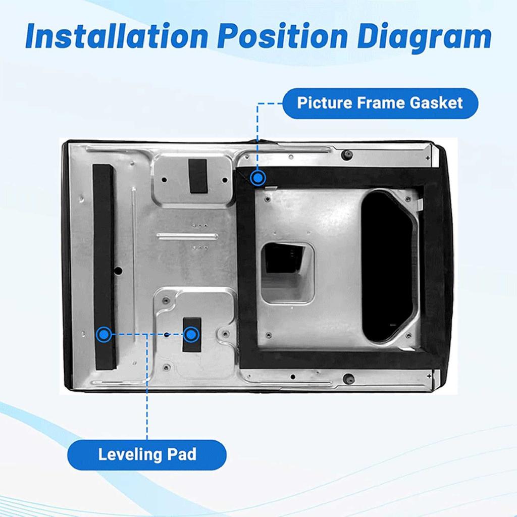 3-RV Conditioner Gasket Replacement, RV AC Gasket And Seal Kit, Leak-Proof RV A/C Seal, RV Roof Seal For Trailer, Van