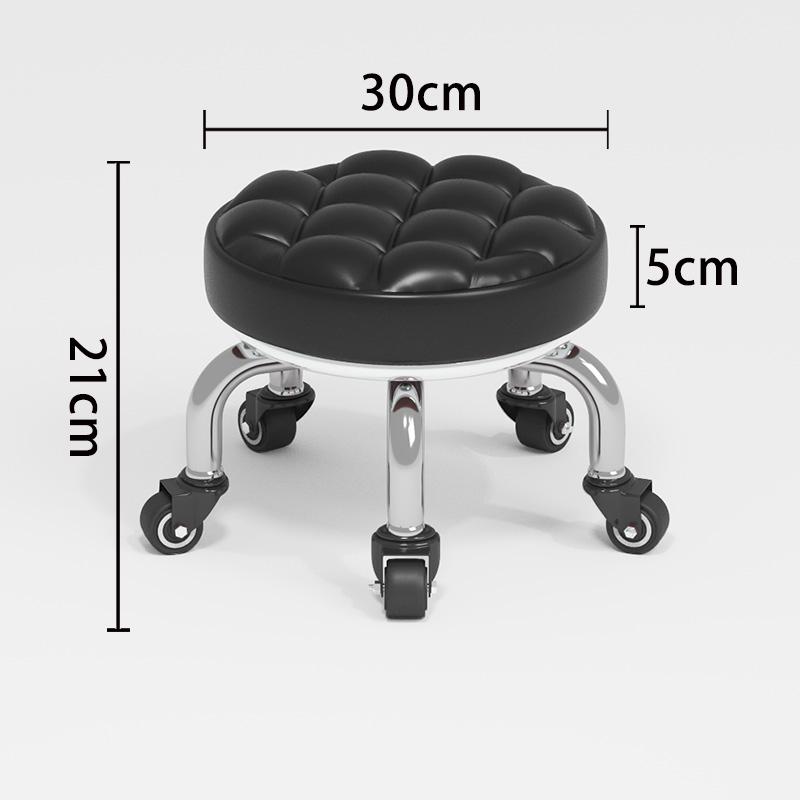 Silent Household Low Stool on Wheels - Multipurpose for Shoe Changing, Baby Moving, and Floor Cleaning
