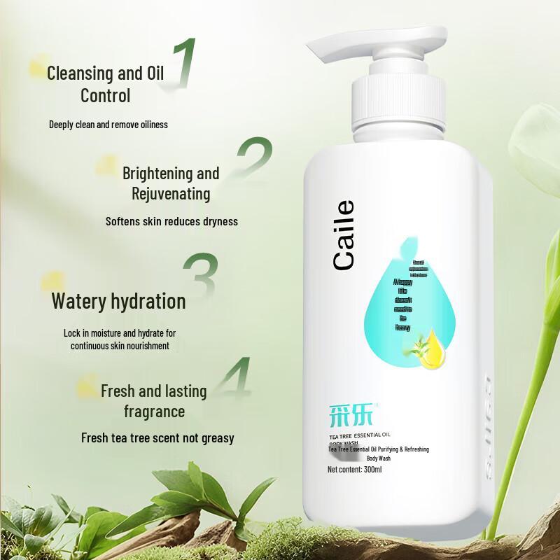 Cai Le Tea Tree Essential Oil Purifying Refreshing Shower Gel