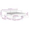 VidaXL Daybed with Trundle and Drawers Taupe 90x200 Cm Fabric 3197483