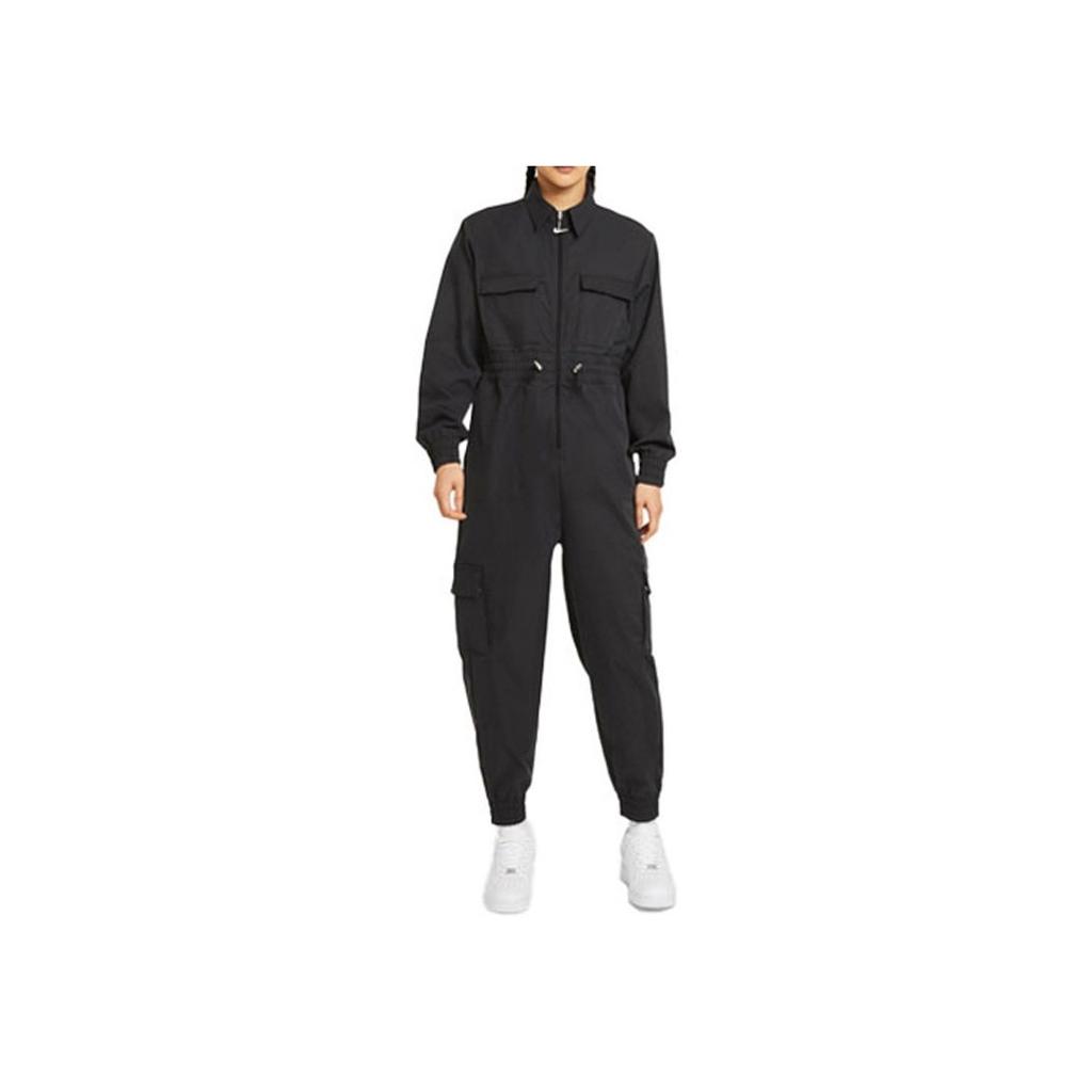Nike Casual Waist-Defined Jumpsuit Women Jumpsuits Black CZ8895-010