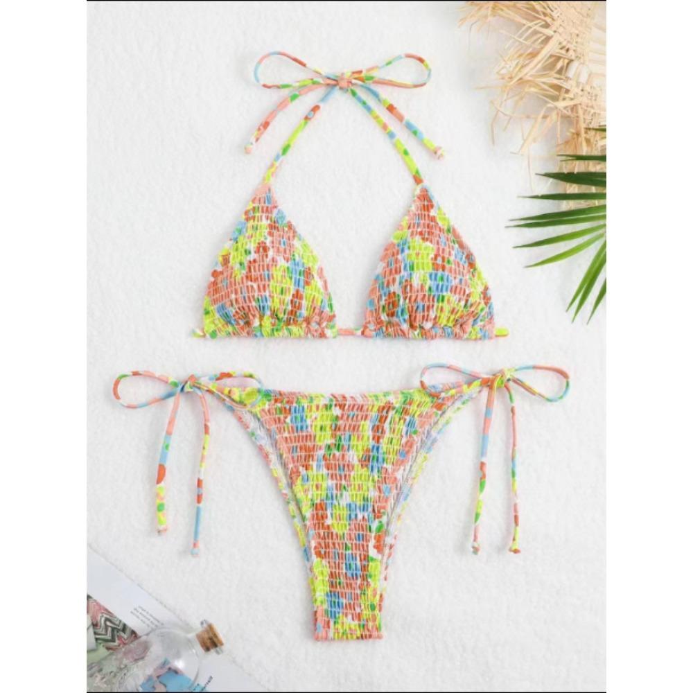 

Треугольный купальник-сумка, сексуальный комплект бикини с трехточечным ремешком XL