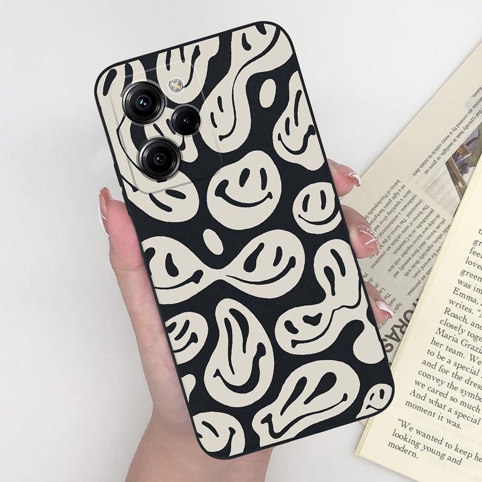 Cell Phone Case For Xiaomi Poco X5 Pro 5G Trendy Pattern Silicone Protective Matte Cover For PocoX5 X 5 X5Pro Capa Funda Bumper