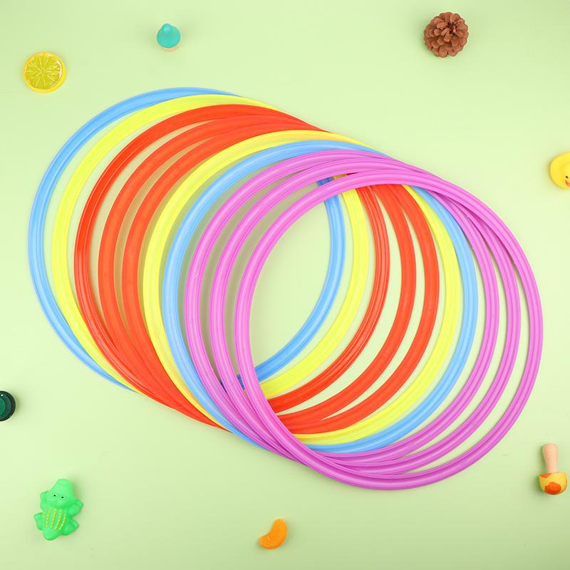 10Pcs Outdoor Funny Physical Training Sport Lattice Jump Rings Portable Football Soccer Speed Agility Training Rings