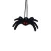 Funny Halloween Plush Spider Pendants Fake 3D Flocking Black Spider Realistic Cartoon Artificial Spider Learning Toys
