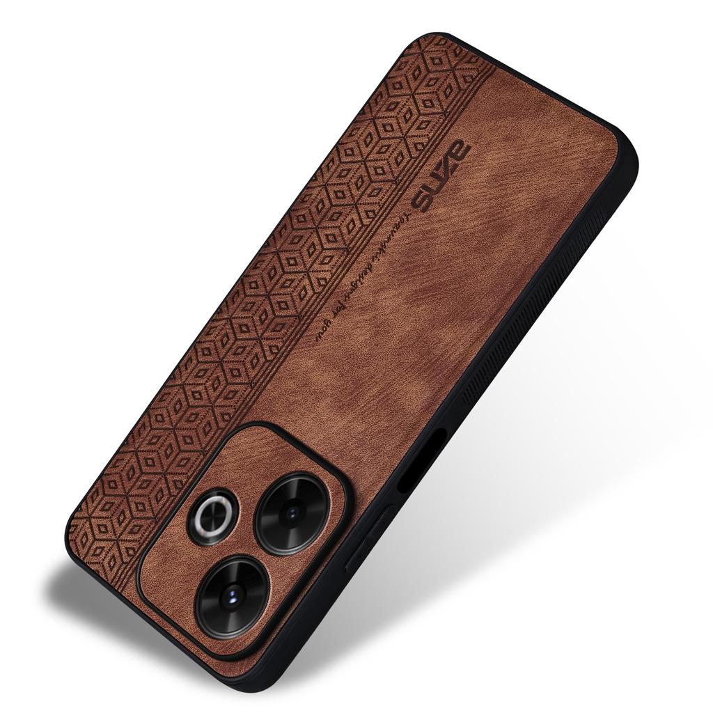 AZNS For Xiaomi Redmi 13 5G/13 4G/Note 13R 5G Case Non-Slip Leather+TPU Phone Cover