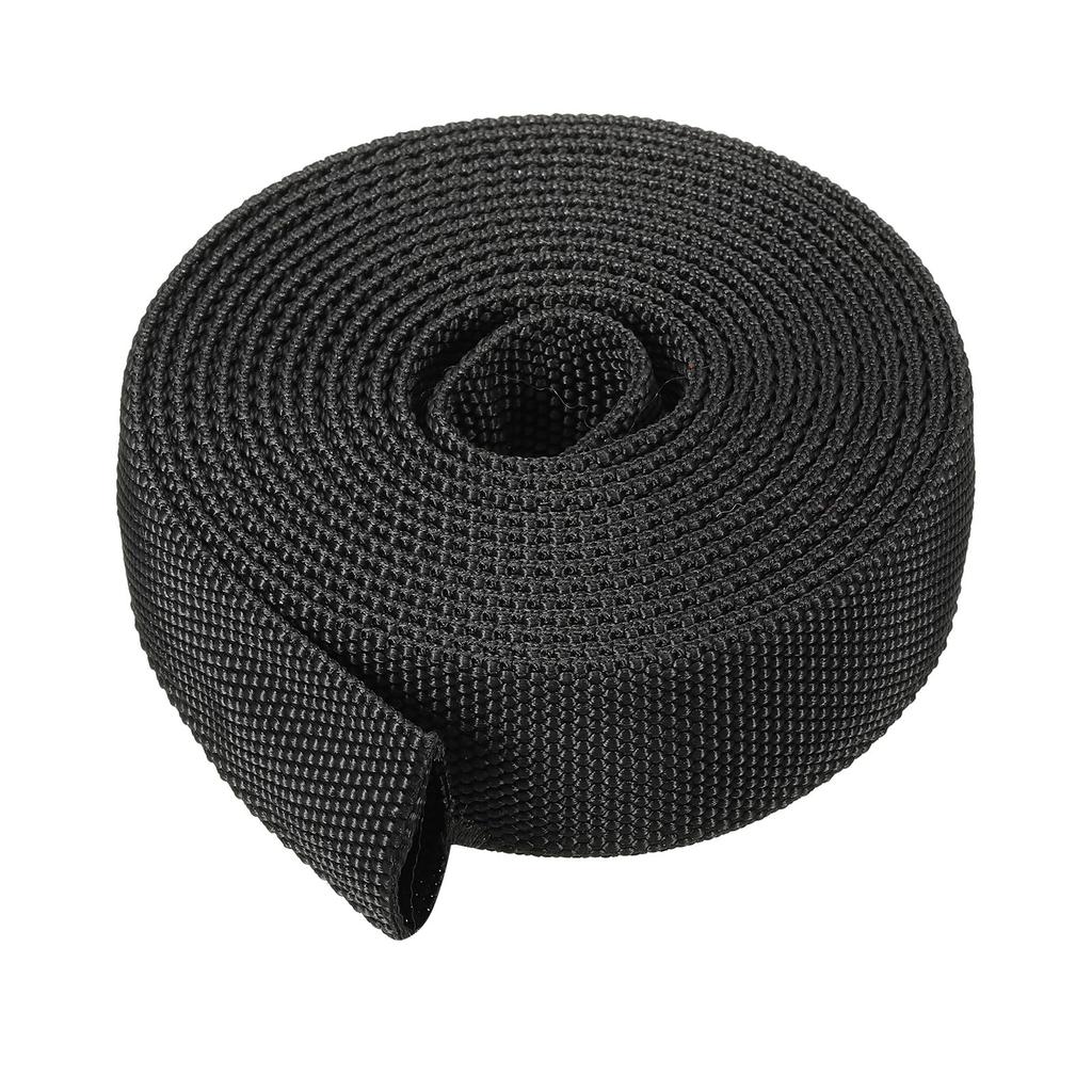 PATIKIL Cable Sleeve, Approx. 3m Total Length, Approx. 30mm Flat Width, Cable Storage Sleeve, Wiring Cover, Cable Management, DIY Cuttable,