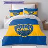 Boca Juniors Pattern Bedding Set Quilt Cover Pillowcase Home Decor Gift (1 * duvet cover + 2 * pillowcase, without core)