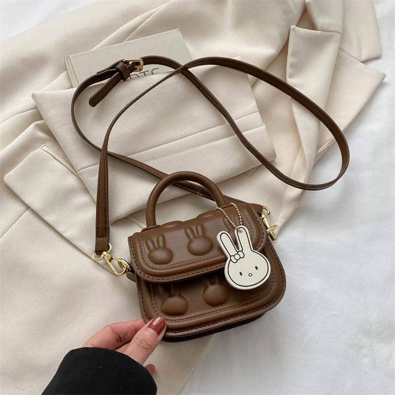 Mini Childrens Small Square Bag Handbag Stylish Girls Printed Crossbody Bag