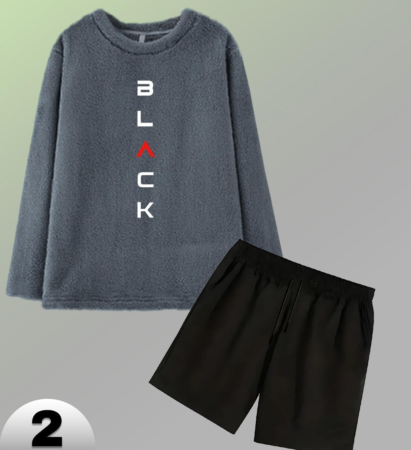 Мужской фланелевый комплект шорт, теплый и мягкий, незаменимый для домашнего отдыха и ленивых выходных M