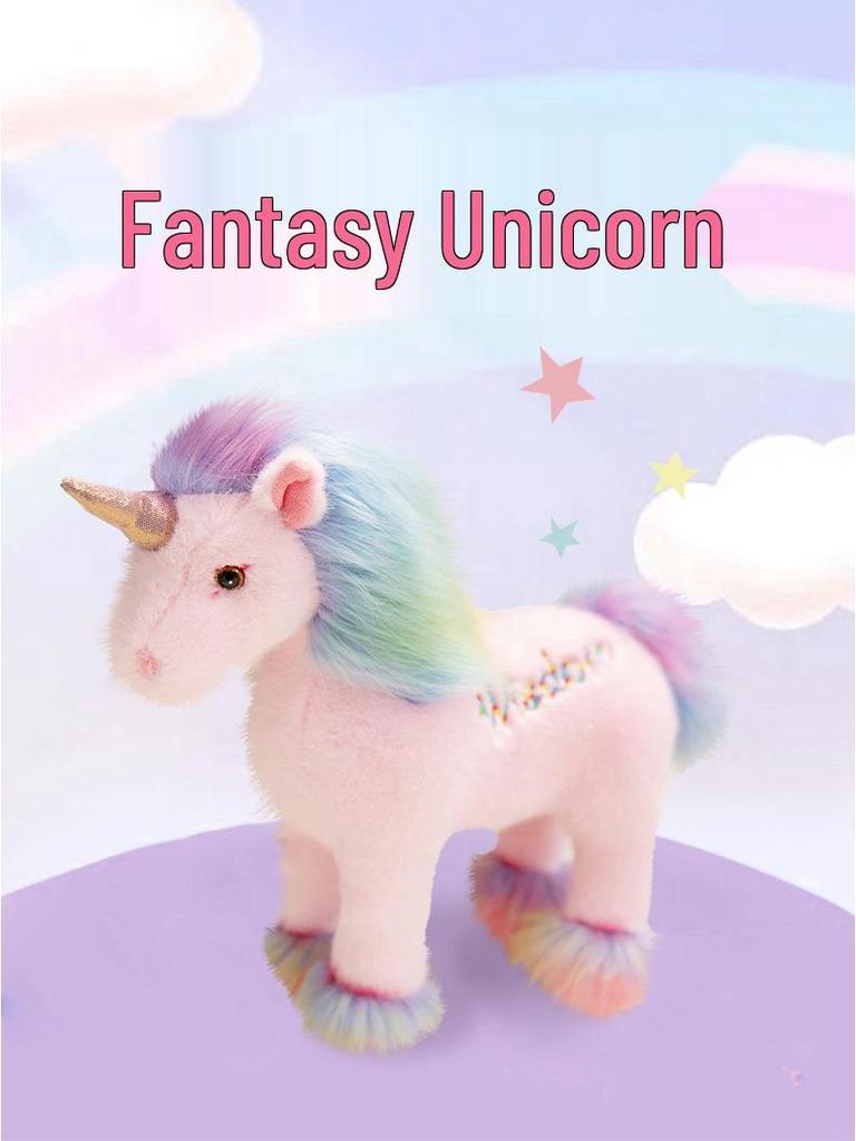 Rainbow Unicorn Plush Toy Pendant - Children's Comfort Doll Gift