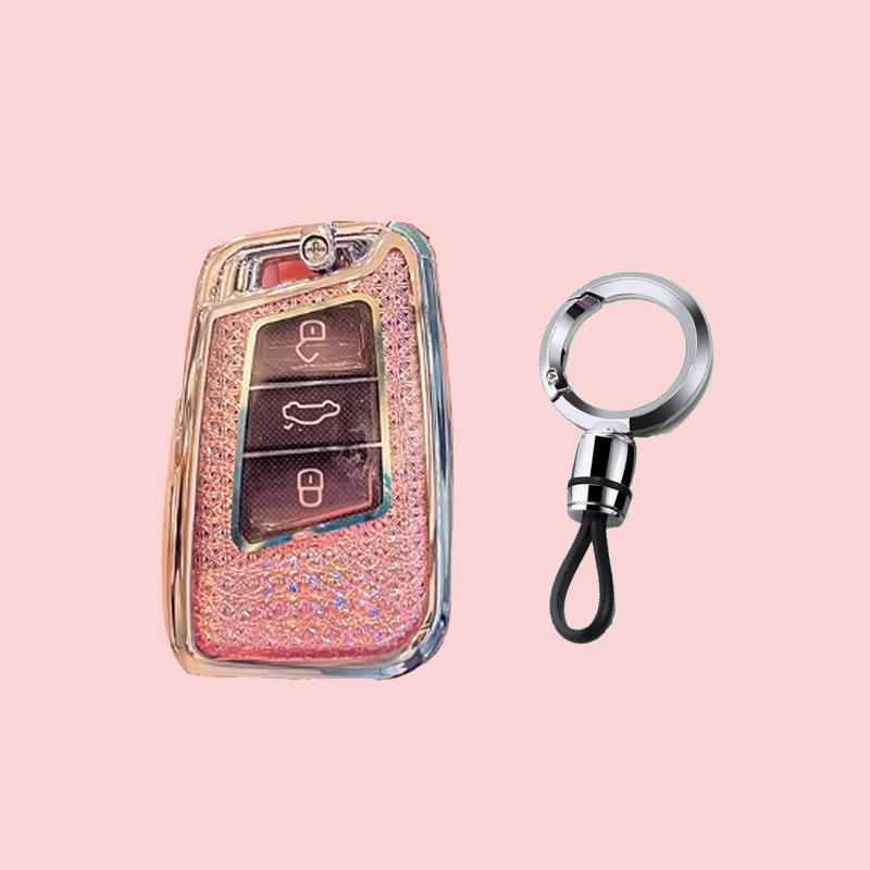 Luxury Diamond Pattern Tpu For Vw Volkswagen Magotan Magotan Gte Passat B6 B7 B8 Cc Arteon Remote Smart Car Key Case Cover Fob